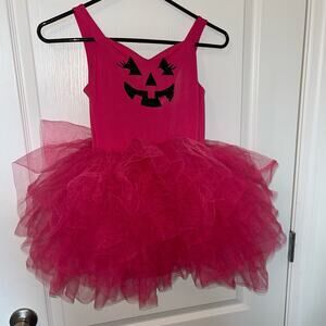 Ari Tutu Hot Pink Jack O' Lantern Pumpkin Halloween Tutu Sz 8-10 Barbiecore